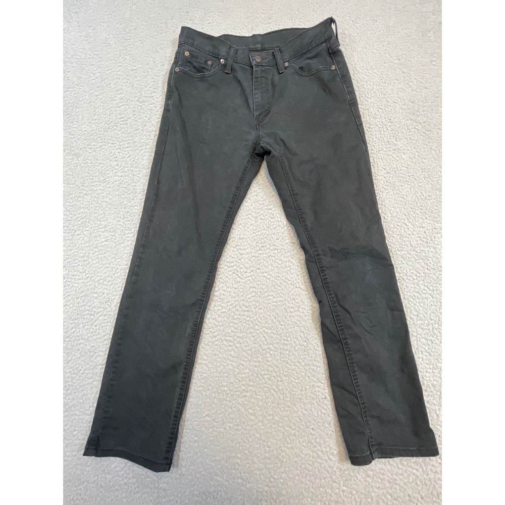 Levis 511 Slim Fit Jeans Mens‎ 30x30 Charcoal Black Excellent Faded Denim